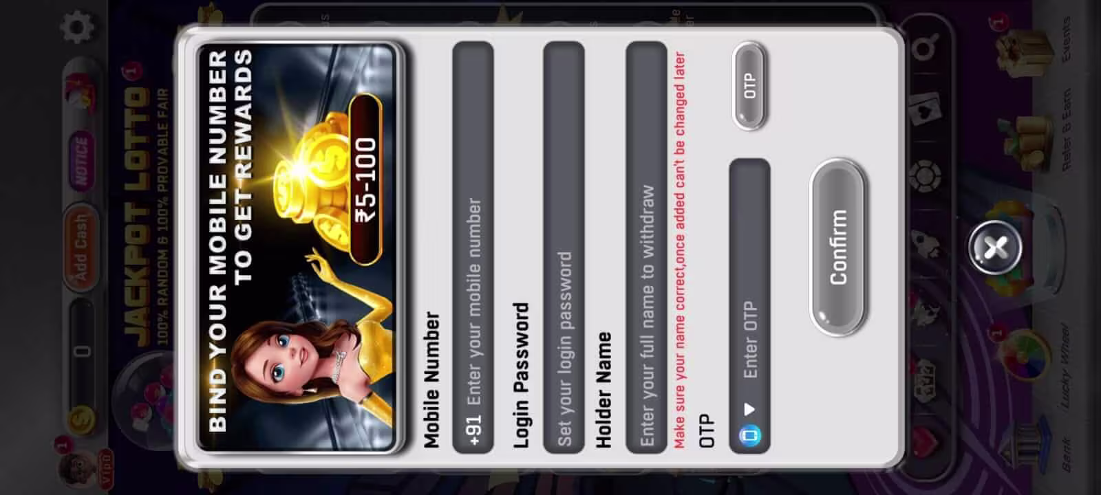 Jaiho 91 login page interface