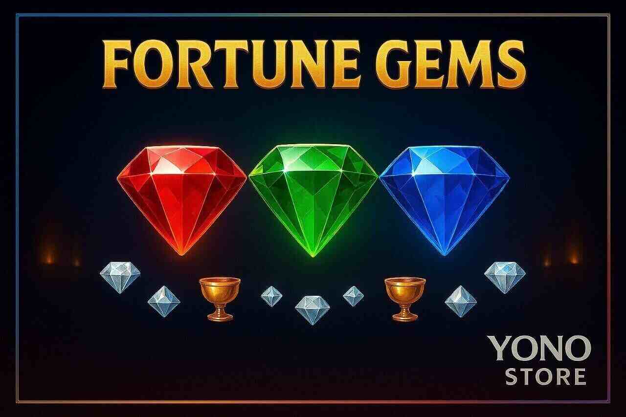 Spin to Win with Gems Fortune on Yono Store – Dazzling Slot Gameplay